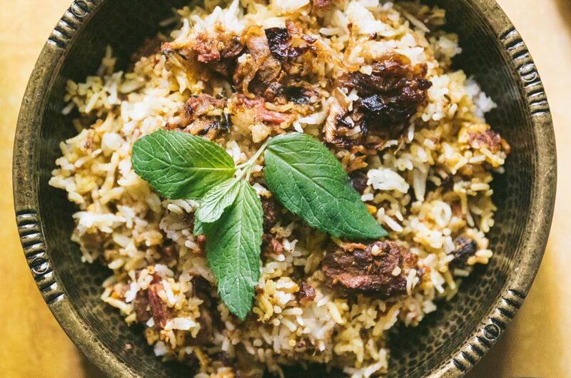 Hyderabadi Mutton Biryani Recipe (Lamb Biryani)