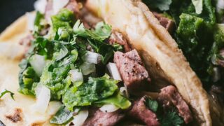 Square image of Hank Shaw's Deathbed tacos